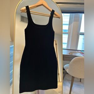Aritzia Babaton Black Mini Dress, US6, 100% polyamide